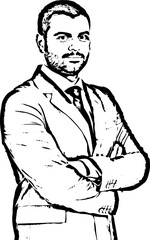 Handsome business man