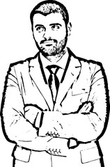 Confused business man