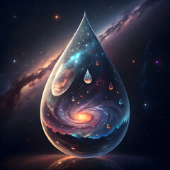 tiny universe inside a teardrop emotiona cosmi