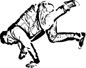 Freestyler dancer man