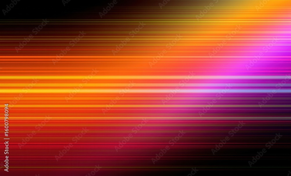 Poster multicolored abstract background with horizontal lines for naturetechnologyfractal and dynamic desig