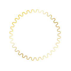 Gold Sun Star Ray Outline Icon. Vintage Wedding Card Invitation Decorative Element Symbol. Astrology Tattoo Style/ Aesthetic Elegant Golden Gradient Star Symbol. 