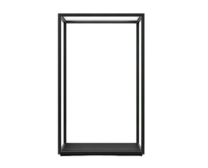 Empty black display case