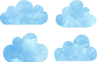 vector clouds set