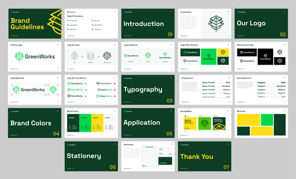 brand guide template
Comprehensive Vector Brand Guidelines Template  Editable Brand Identity Kit with Typography, Color Palette, Logo Usage, and Layout Grid  brand manual vector template