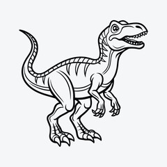 Fototapeta premium tyrannosaurus dinosaur vector illustration