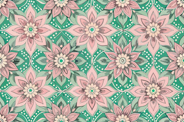 Playful Cat Illustration for Seamless Repeating Pattern Background Design