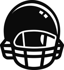 Fototapeta premium Detailed Black Silhouette Icon of a Football Player s Foot