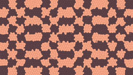 Abstract Mosaic Voronoi Checkered Pattern Background