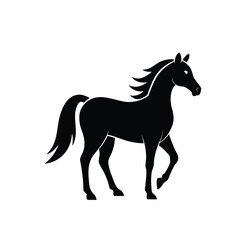 Horse in Motion Silhouette – Equestrian Theme

