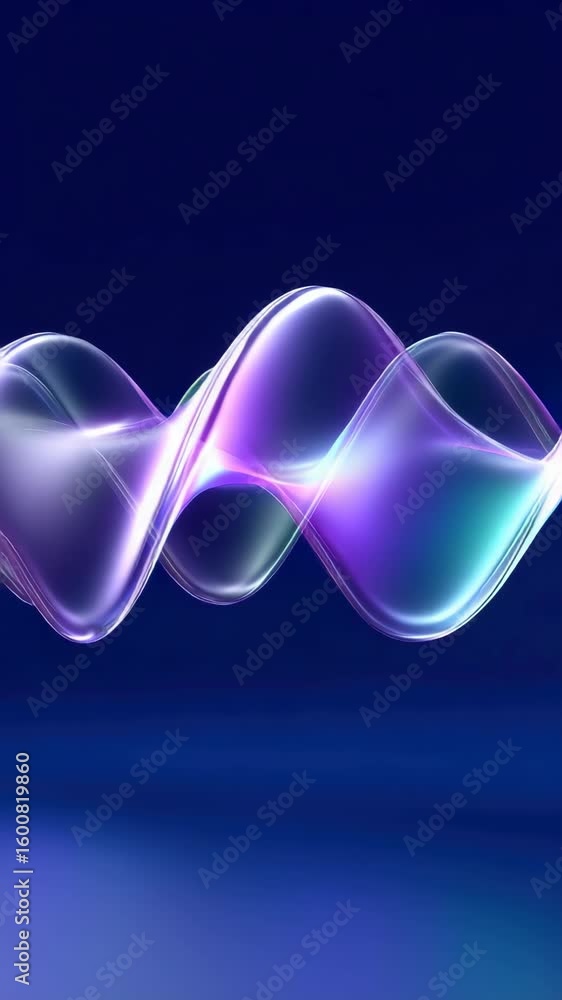 Poster abstract wave design showcases vibrant colors, fluid curves, and dynamic motion, creating mesmerizin