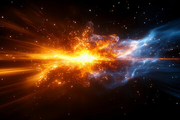 Radiating pulses of vibrant orange energy expanding rhythmically like dynamic crowd chants creating powerful visual waves