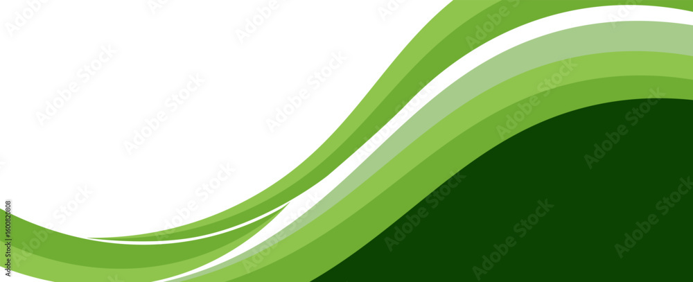 Poster abstract green banner background. graphic design banner pattern background template with dynamic cur