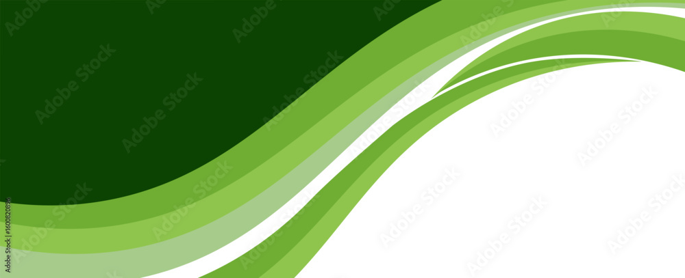 Poster abstract green banner background. graphic design banner pattern background template with dynamic cur