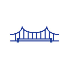 Bridge logo design concept template illustration