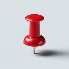 push pin on red