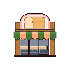 bakery bread store pixel art
