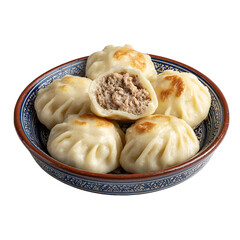 Delicious Steamed Meat Mantou in Bowl