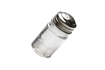 a salt shaker with a silver top