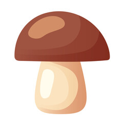 Mushroom icon. Vector clipart isolated on white background.