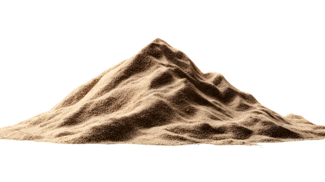 Sand dune isolated black background texture nature desert landscape