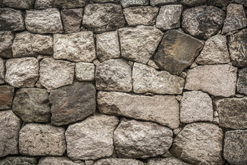a wall made of stone looks very solid