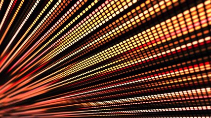 A vibrant animated LED panel where bright multi-colored stripes create the effect of movement and energy. Digital flow. Light dynamics and pixel energy. - Powered by Adobe
