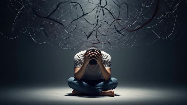 Overwhelmed: A Depiction of Mental Struggle