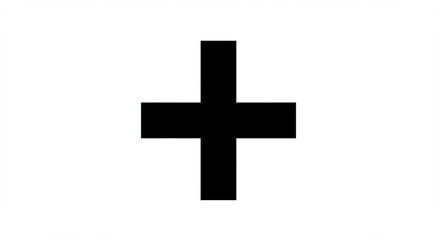 Obraz premium white cross on black