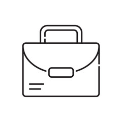 Briefcase icon, Suitcase Symbol Outline icon Transparent background