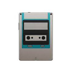 Retro portable cassette player from the 80s