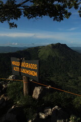 sign in the mountains