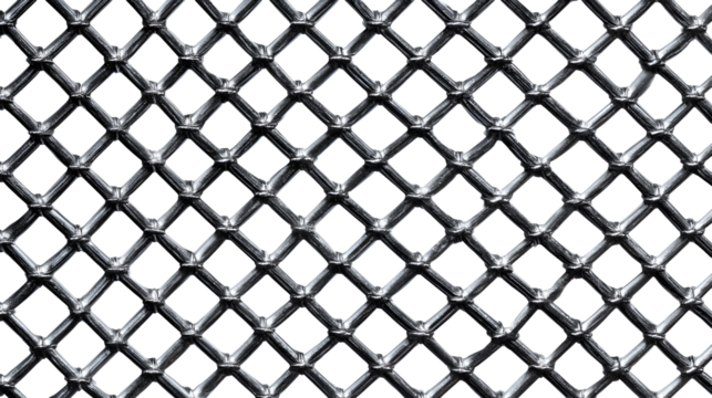 Metallic Diamond Mesh Grid Pattern Texture Background