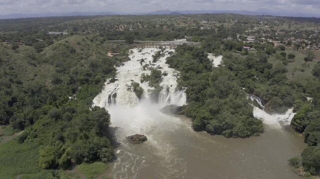 Aerial, Binga Waterfalls, Angola