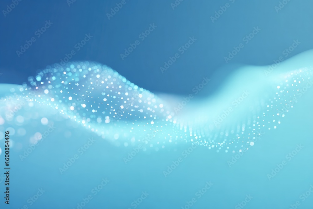 Poster minimal vector background of dotted wave pattern with fading opacity wide space above for overlays o