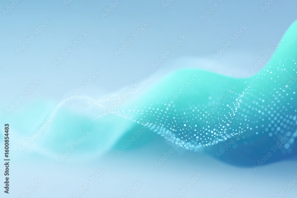 Poster minimal vector background of dotted wave pattern with fading opacity wide space above for overlays o