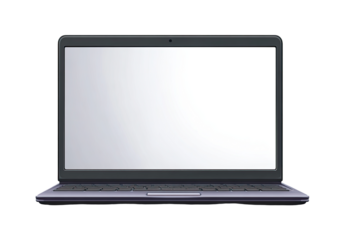 Gray laptop with blank screen (1)