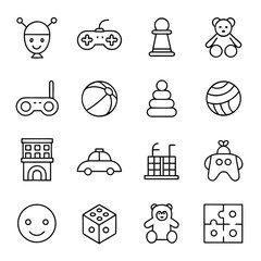 Black vector silhouette icon set for web featuring diverse symbols of education, business, travel, and global communication