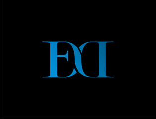 Intertwined ec letters logo design