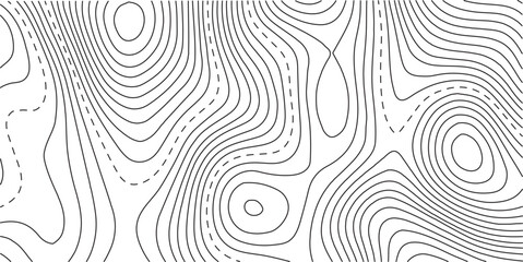 The stylized height of the topographic map in contour, lines. The concept of a conditional geography scheme and the terrain path. Design materials. Abstract background. Vector illustration