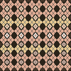 Traditional geometric ethnic fabric pattern, native ethnic design, navajo background