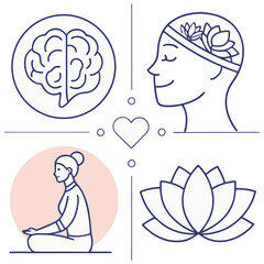 Mental Health & Self-Care Icons