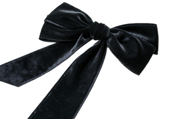 Elegant Black Velvet Bow Hair Accessory Fashionable Hair Bow