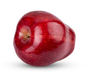 red apple isolated on transparent png ( Image from camera)