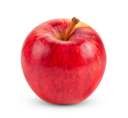 red apple isolated on transparent png ( Image from camera)