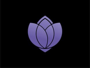 Elegant blue flower design