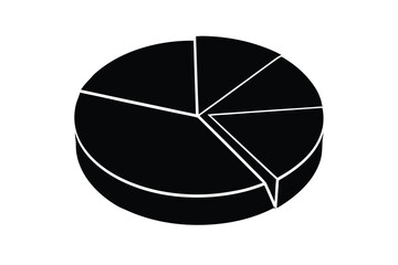 Pie chart-silhouette vetor design.eps