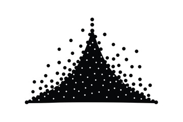 Scatter plot silhouette vetor style.eps