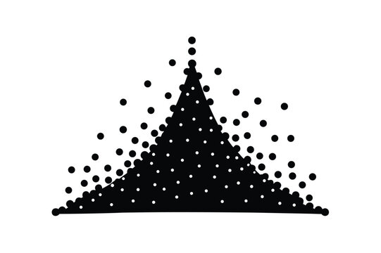 Scatter plot silhouette vetor style.eps