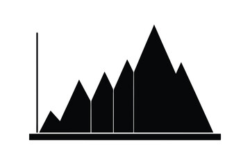 scatter plot silhouette vetor.eps
